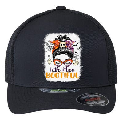 Messy Bun Little Miss Bootiful Boo Halloween Flexfit Unipanel Trucker Cap