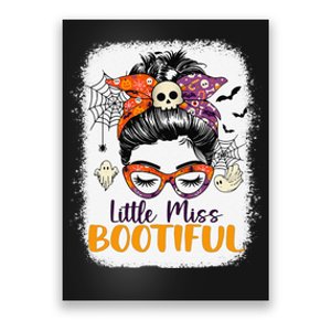 Messy Bun Little Miss Bootiful Boo Halloween Poster