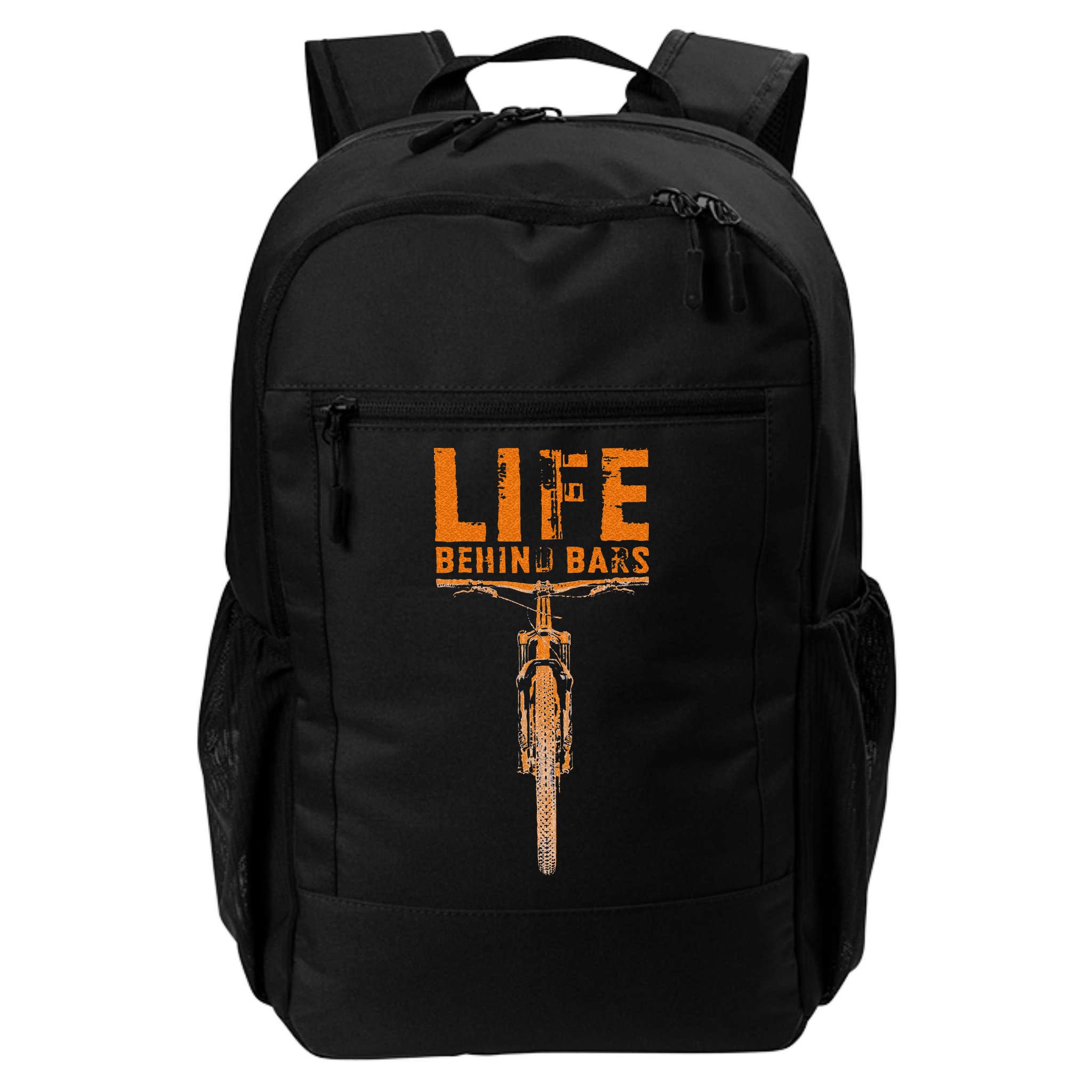 Mountain Bike Life Behind Bars Funny Biking Backpack