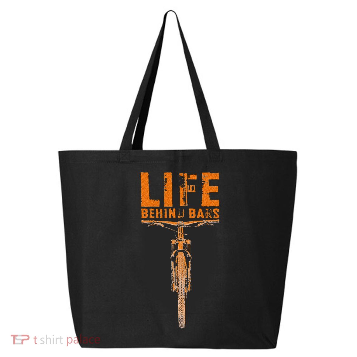 Mountain Bike Life Behind Bars Funny Biking 25L Jumbo Tote