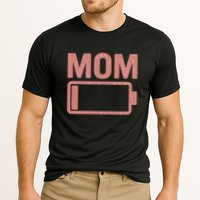 Mom Battery Level Cooling Performance Crew T-Shirt