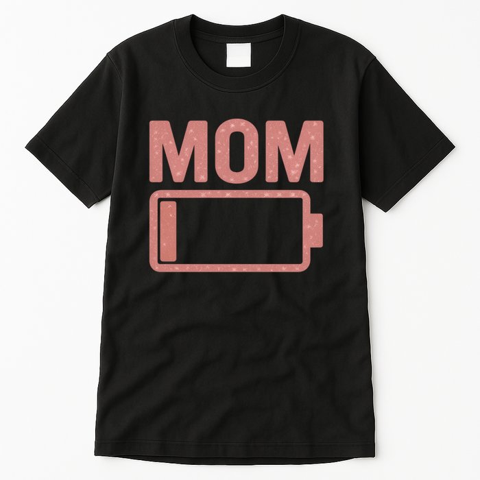 Mom Battery Level Tall T-Shirt