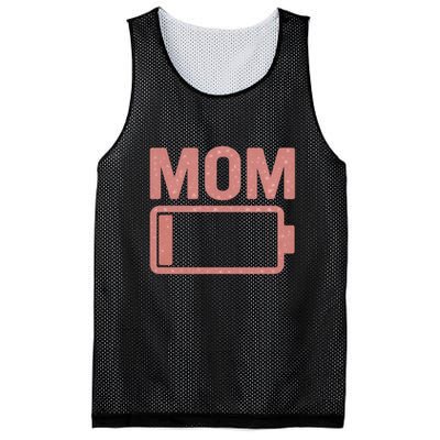 Mom Battery Level Mesh Reversible Basketball Jersey Tank