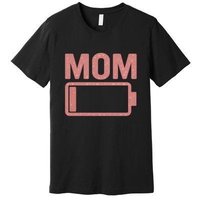 Mom Battery Level Premium T-Shirt