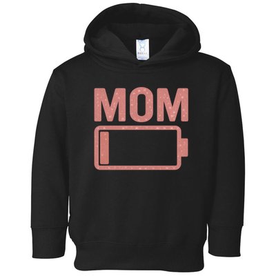 Mom Battery Level Toddler Hoodie