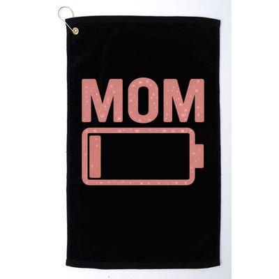 Mom Battery Level Golf Towel