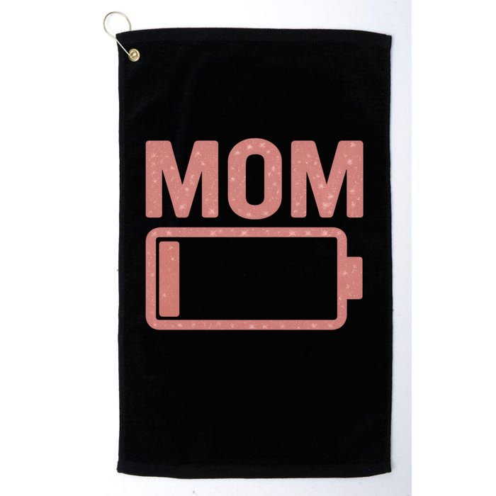 Mom Battery Level Golf Towel