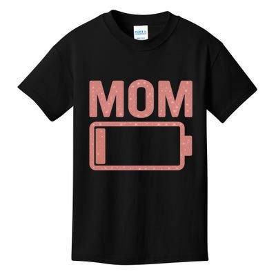 Mom Battery Level Kids T-Shirt