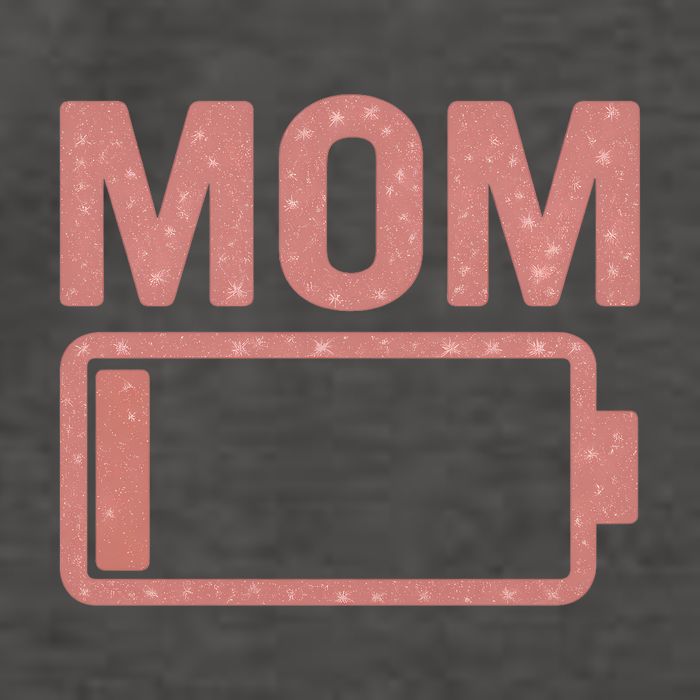 Mom Battery Level Vector Backpack