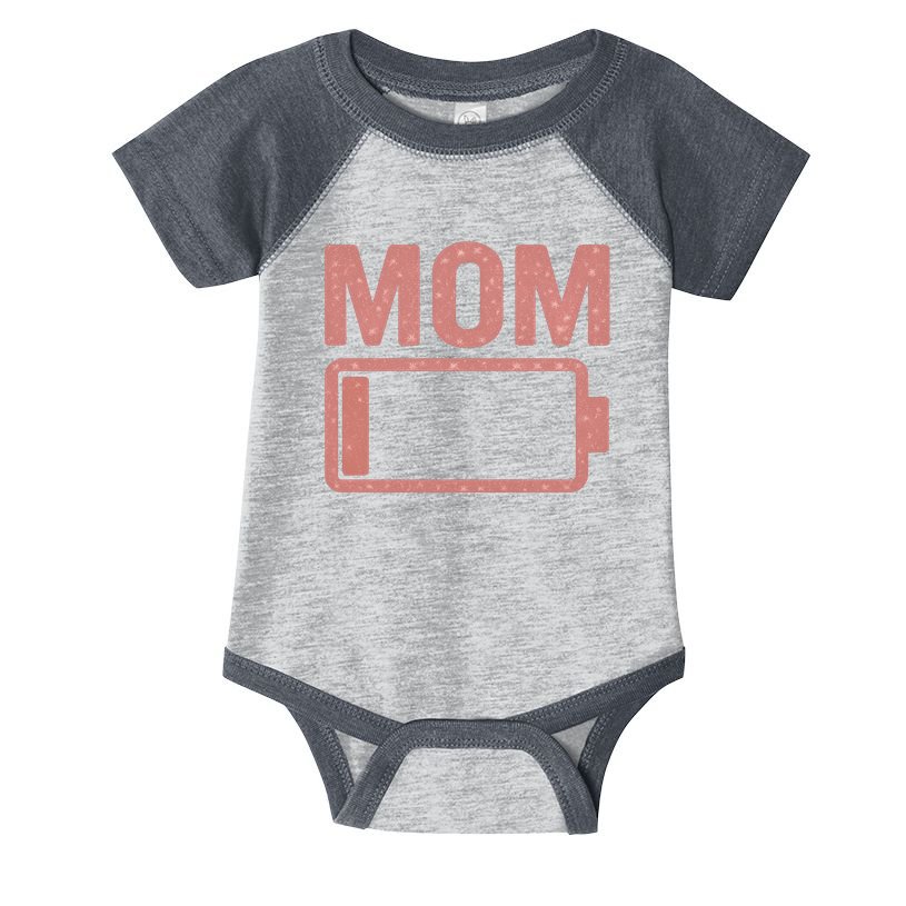 Mom Battery Level Infant Baby Jersey Bodysuit