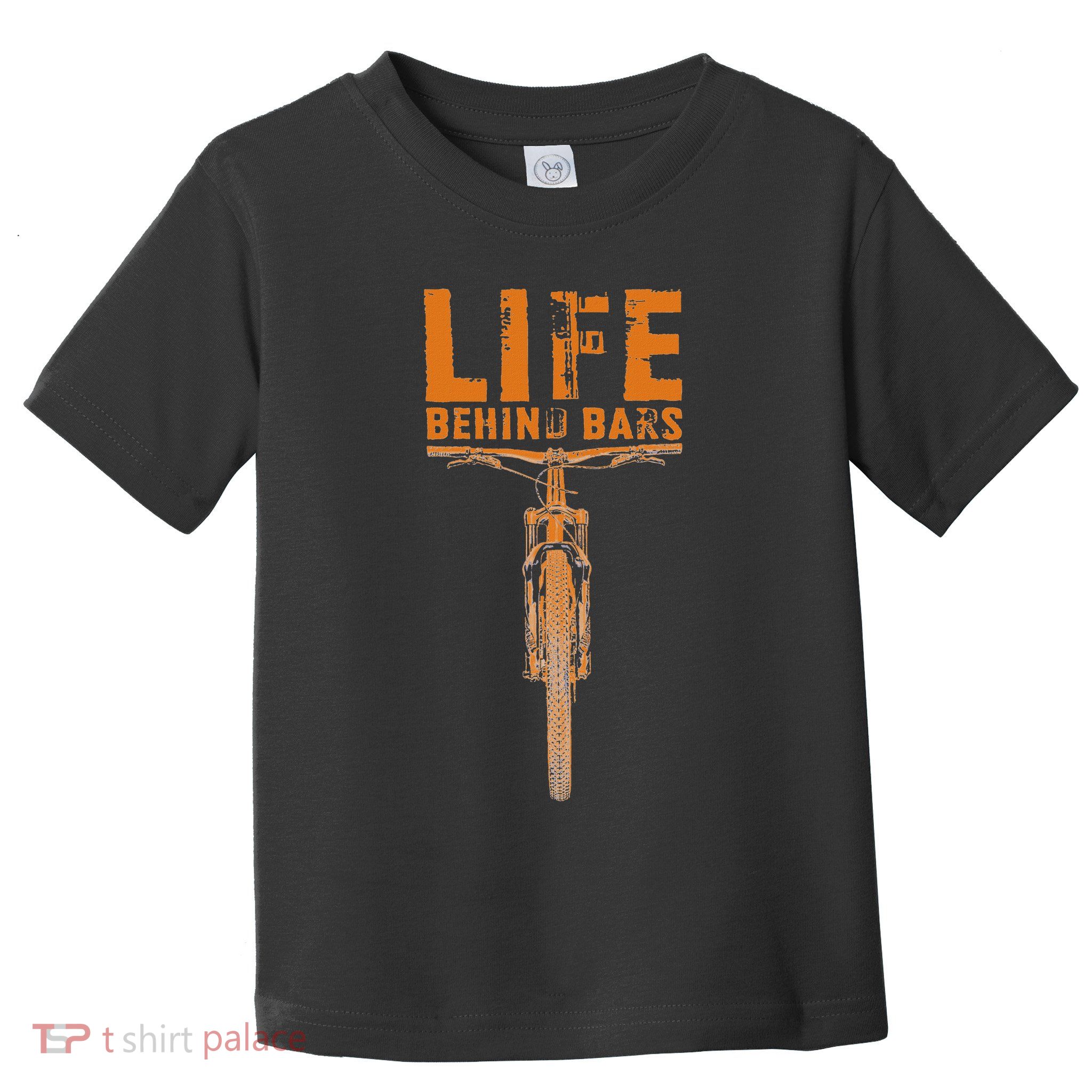 Mountain Bike Life Behind Bars Funny Biking Toddler T-Shirt