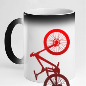 Mountain Bike MTB 11oz Black Color Changing Mug