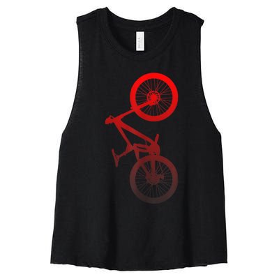 Mountain Bike MTB Women's Racerback Cropped Tank