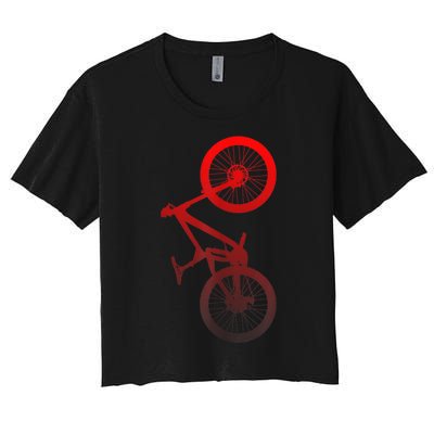 Mountain Bike MTB Women's Crop Top Tee