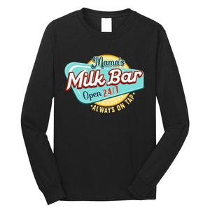 Mamas Boobery Milkshake Breast Milk Bar I Breastfeeding Long Sleeve Shirt