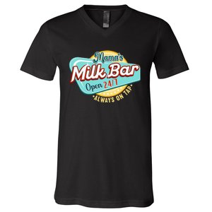 Mamas Boobery Milkshake Breast Milk Bar I Breastfeeding V-Neck T-Shirt