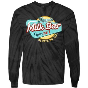 Mamas Boobery Milkshake Breast Milk Bar I Breastfeeding Tie-Dye Long Sleeve Shirt