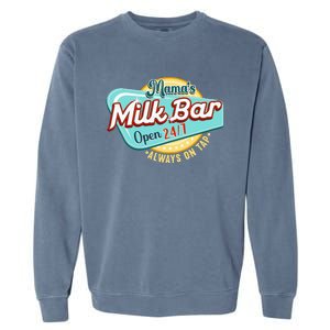 Mamas Boobery Milkshake Breast Milk Bar I Breastfeeding Garment-Dyed Sweatshirt