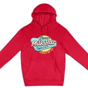 Mamas Boobery Milkshake Breast Milk Bar I Breastfeeding Premium Pullover Hoodie