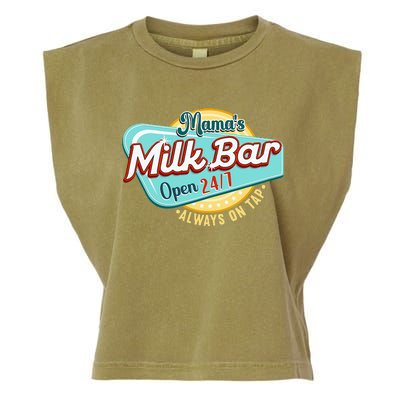 Mamas Boobery Milkshake Breast Milk Bar I Breastfeeding Garment-Dyed Women's Muscle Tee