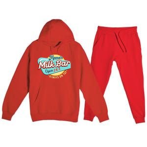 Mamas Boobery Milkshake Breast Milk Bar I Breastfeeding Premium Hooded Sweatsuit Set