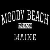 Moody Beach Maine Me Vintage Button