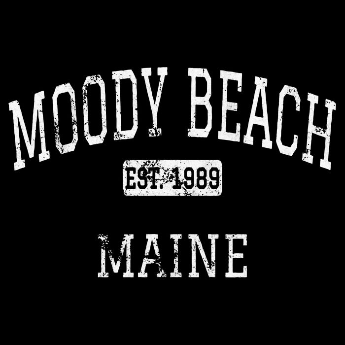 Moody Beach Maine Me Vintage Button