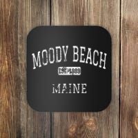 Moody Beach Maine Me Vintage Coaster