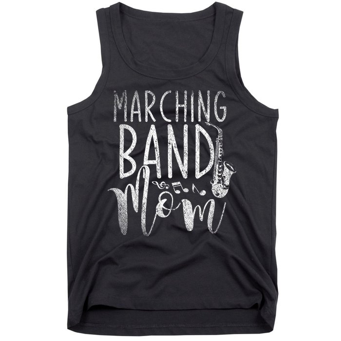 Marching Band Mom Funny Saxophonist Gift Saxophone Tank Top