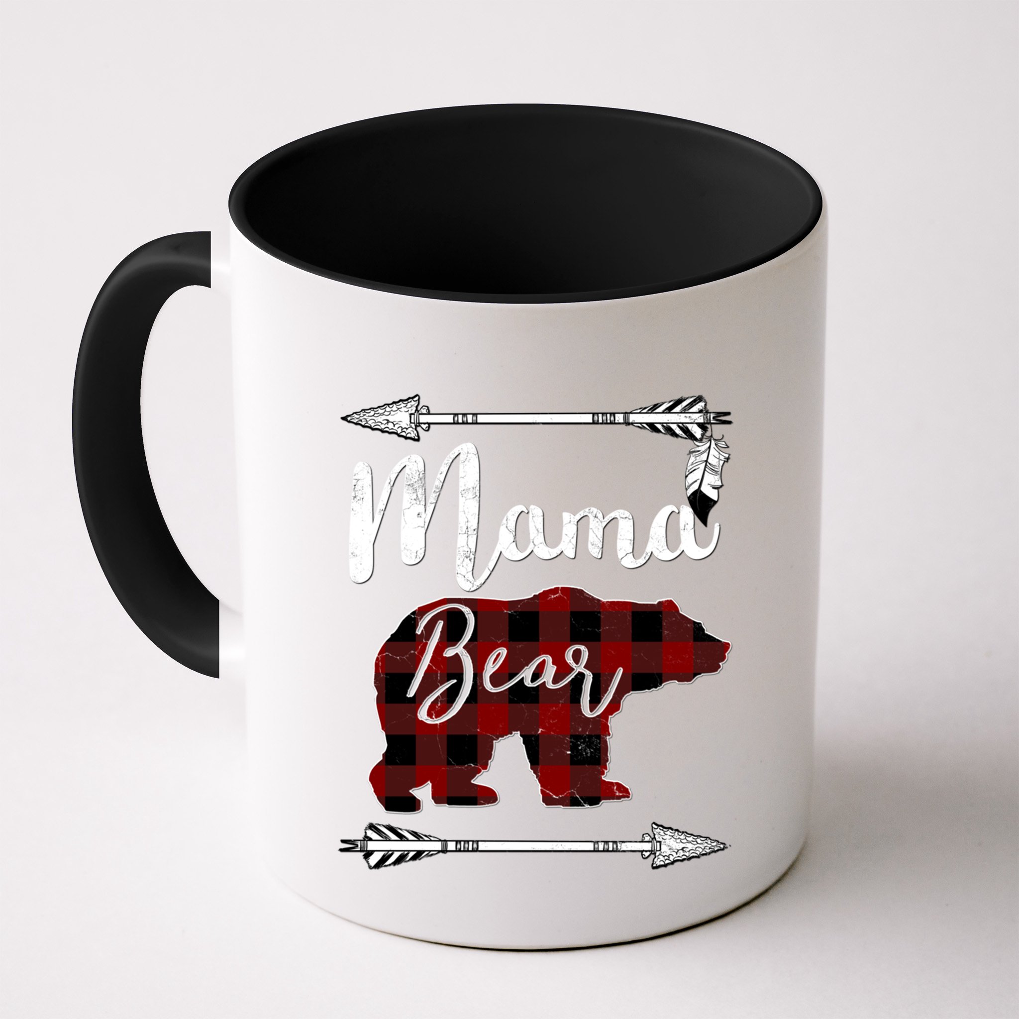 Mama Bear MotherS Day Mom Buffalo Plaid Gift Mug