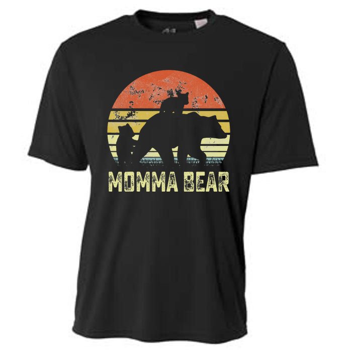 Momma Bear Matching Family Cub 2 Mother's Day Cooling Performance Crew T-Shirt