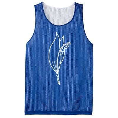 May Birth Month Flower Lily Of The Valley Minimalist Gift Mesh Reversible Basketball Jersey Tank