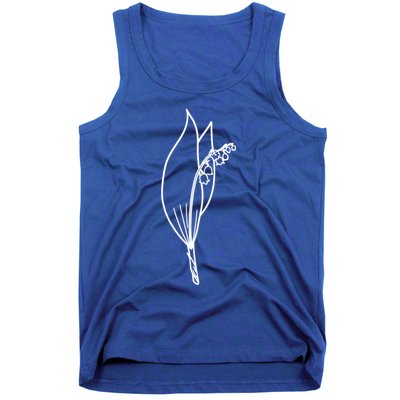 May Birth Month Flower Lily Of The Valley Minimalist Gift Tank Top