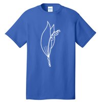 May Birth Month Flower Lily Of The Valley Minimalist Gift Tall T-Shirt