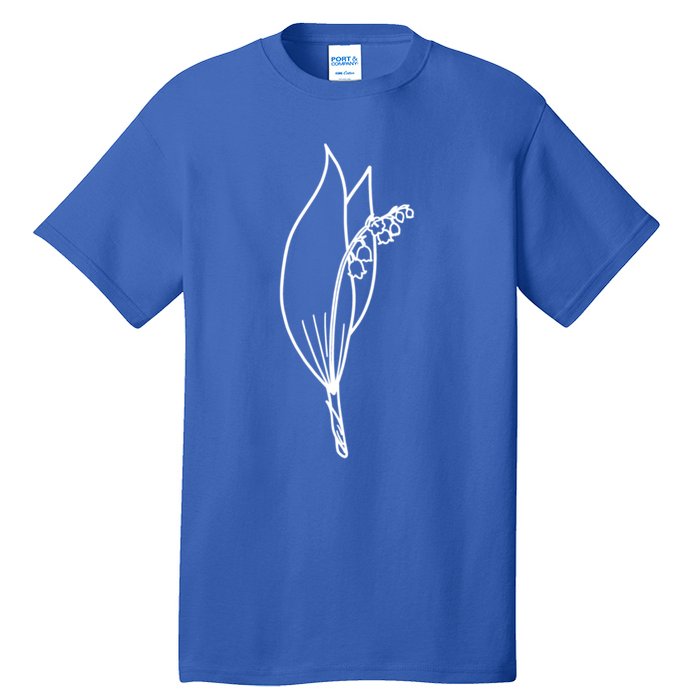 May Birth Month Flower Lily Of The Valley Minimalist Gift Tall T-Shirt