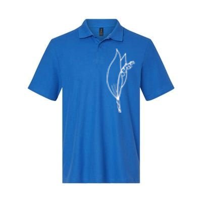 May Birth Month Flower Lily Of The Valley Minimalist Gift Softstyle Adult Sport Polo