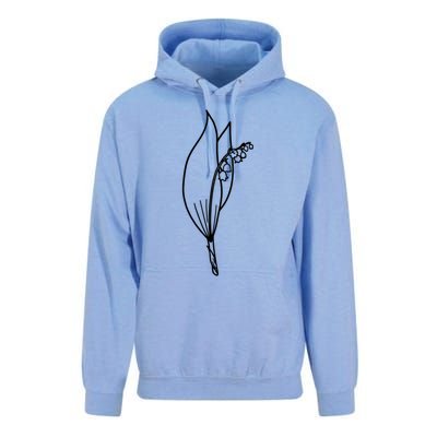 May Birth Month Flower Lily Of The Valley Minimalist Gift Unisex Surf Hoodie