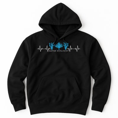 Marine Biologist Marine Biology Heartbeat Hoodie