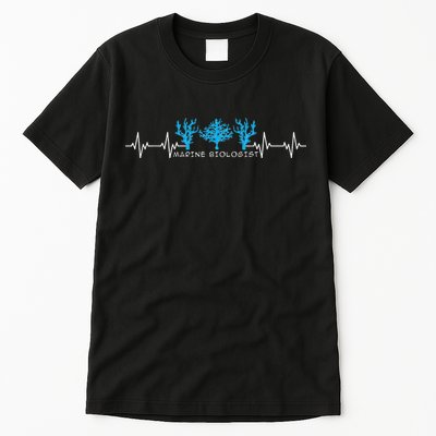 Marine Biologist Marine Biology Heartbeat Tall T-Shirt