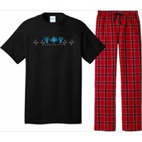 Marine Biologist Marine Biology Heartbeat Pajama Set