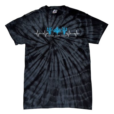 Marine Biologist Marine Biology Heartbeat Tie-Dye T-Shirt