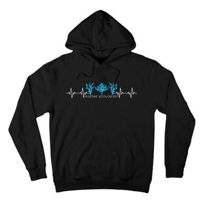 Marine Biologist Marine Biology Heartbeat Tall Hoodie