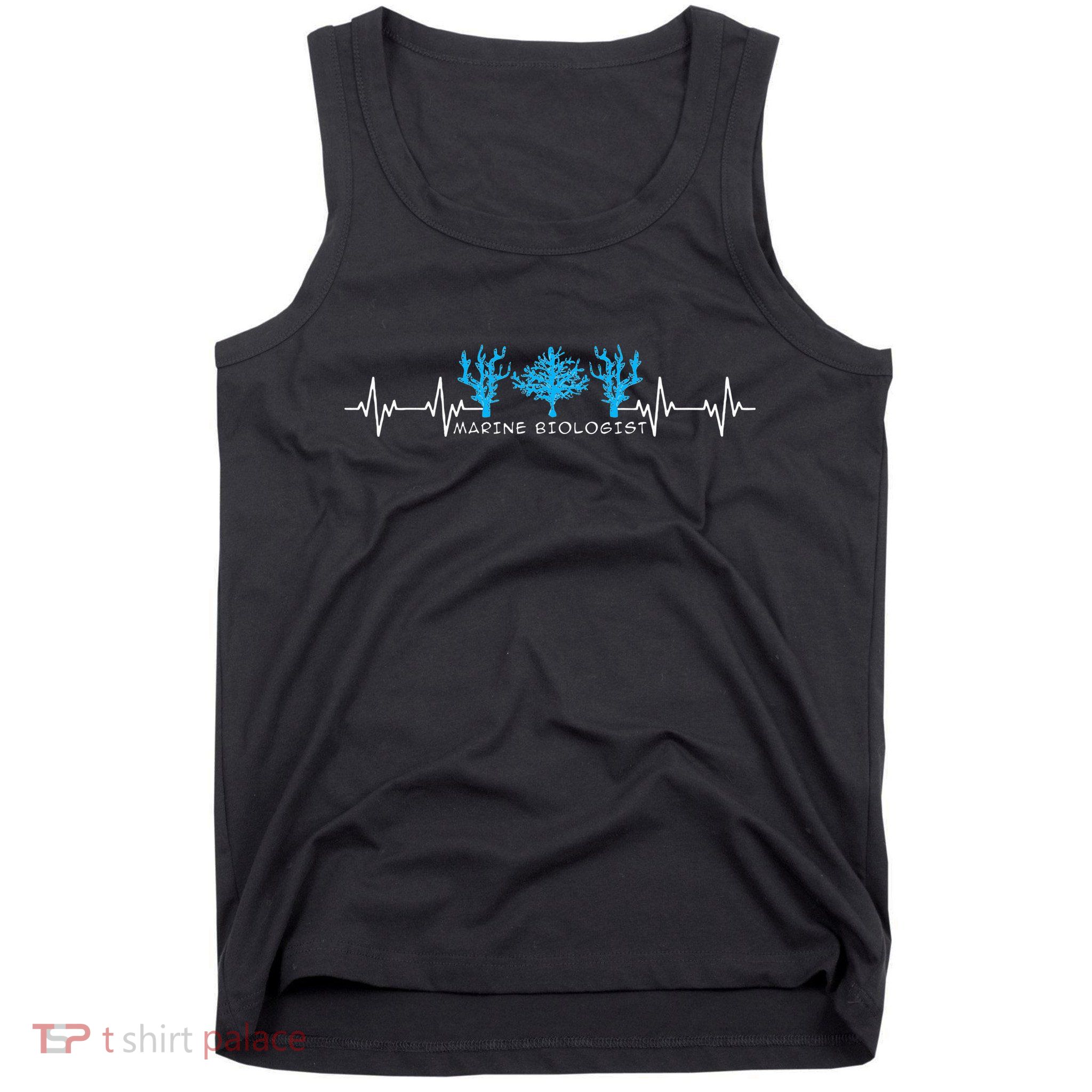 Marine Biologist Marine Biology Heartbeat Tank Top