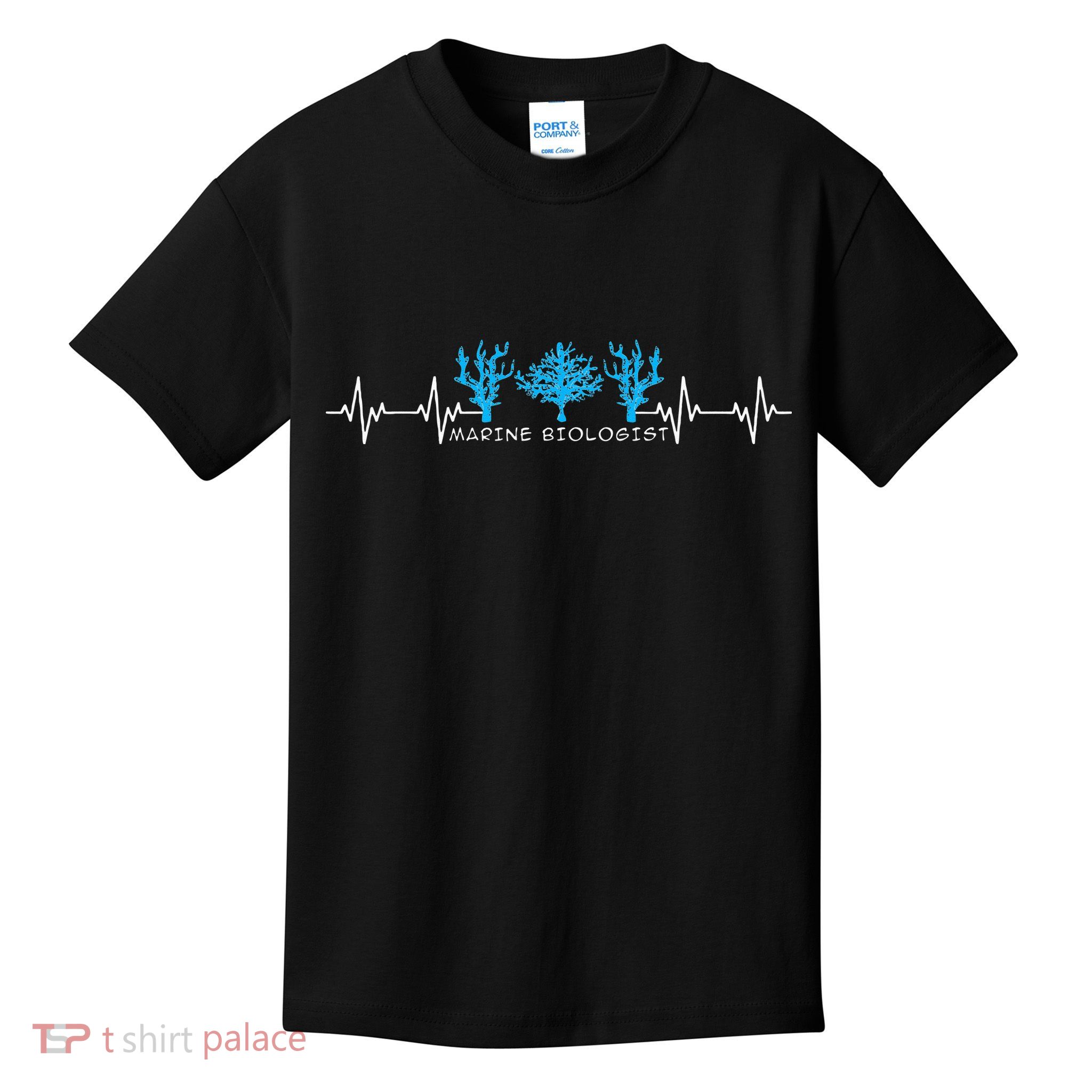 Marine Biologist Marine Biology Heartbeat Kids T-Shirt