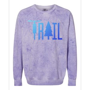 Mountain Bike Mtb Downhill Biking Cycling Biker Gift Cool Gift Colorblast Crewneck Sweatshirt