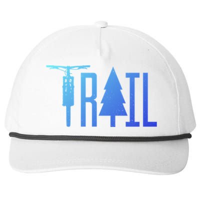 Mountain Bike Mtb Downhill Biking Cycling Biker Gift Cool Gift Snapback Five-Panel Rope Hat