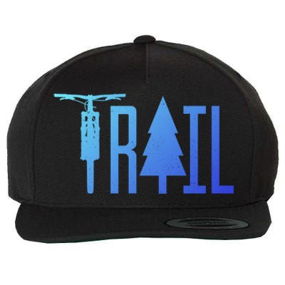 Mountain Bike Mtb Downhill Biking Cycling Biker Gift Cool Gift Wool Snapback Cap