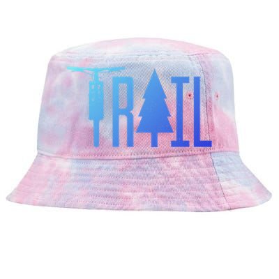 Mountain Bike Mtb Downhill Biking Cycling Biker Gift Cool Gift Tie-Dyed Bucket Hat