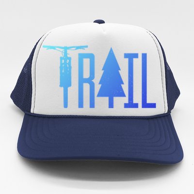 Mountain Bike Mtb Downhill Biking Cycling Biker Gift Cool Gift Trucker Hat