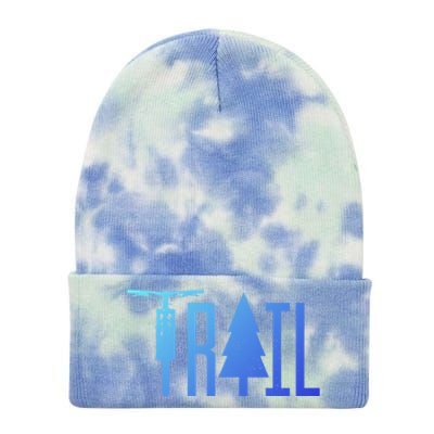 Mountain Bike Mtb Downhill Biking Cycling Biker Gift Cool Gift Tie Dye 12in Knit Beanie